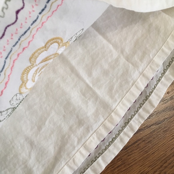 SOLD Talbots cotton embroidered floral midi skirt - Picture 7 of 11